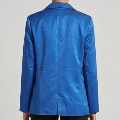 Blazer Feminino Alfaiataria Azul M/G Zara