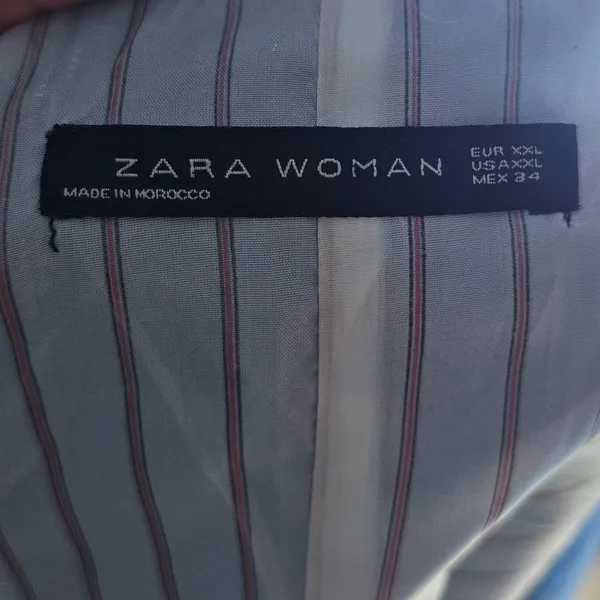 Blazer Feminino Alfaiataria Azul M/G Zara