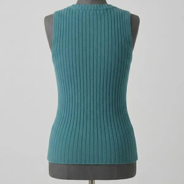 Blusa Regata Tricôt Retrô M
