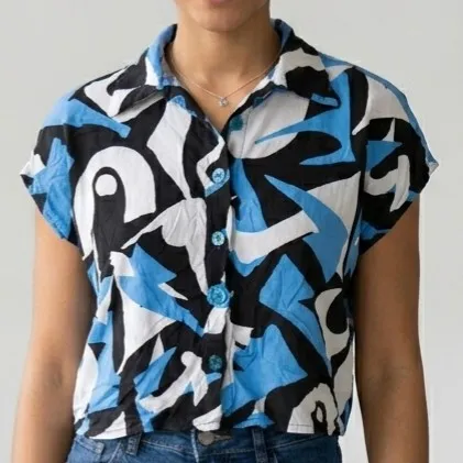 Camisa Cropped Estampado M