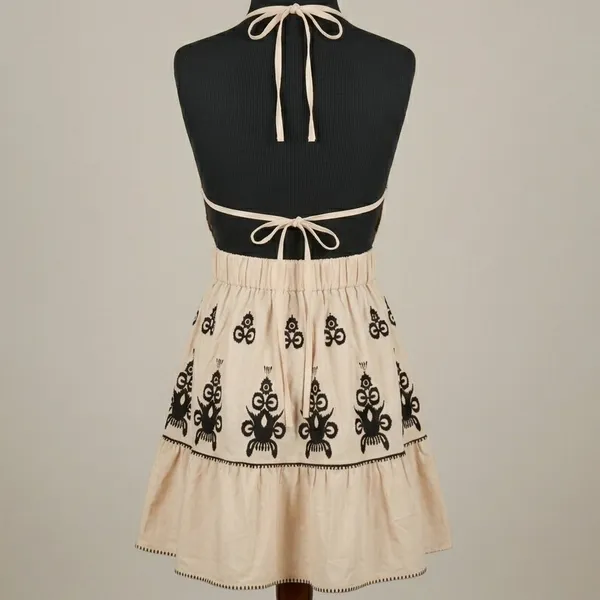Vestido Curto Decote Boho P Shein