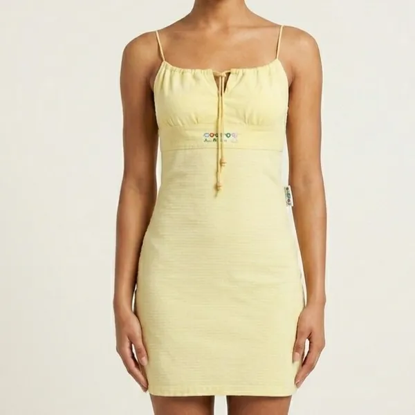 Vestido Surf Y2k Amarelo M OBG Girls