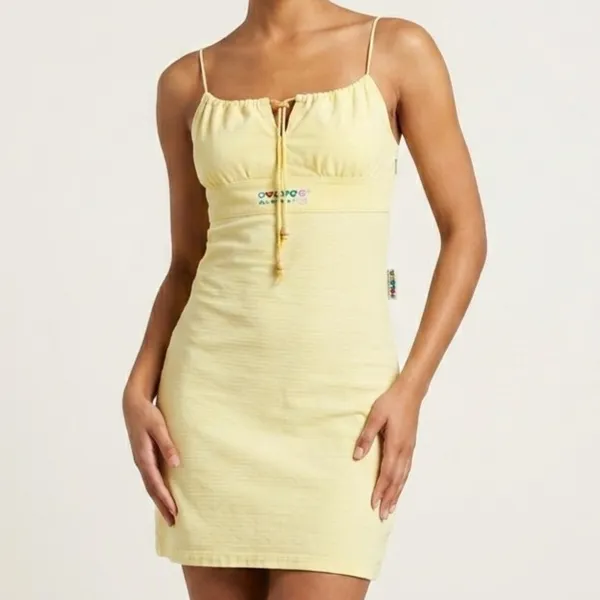 Vestido Surf Y2k Amarelo M OBG Girls