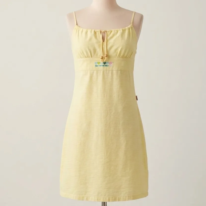 Vestido Surf Y2k Amarelo M OBG Girls