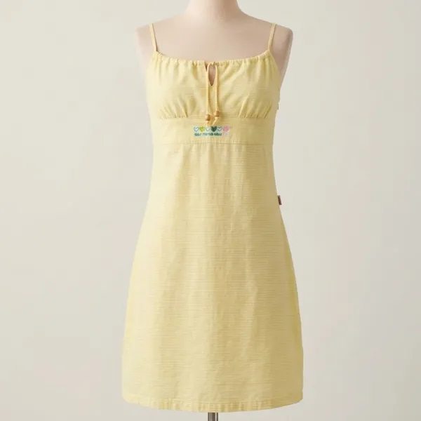 Vestido Surf Y2k Amarelo M OBG Girls