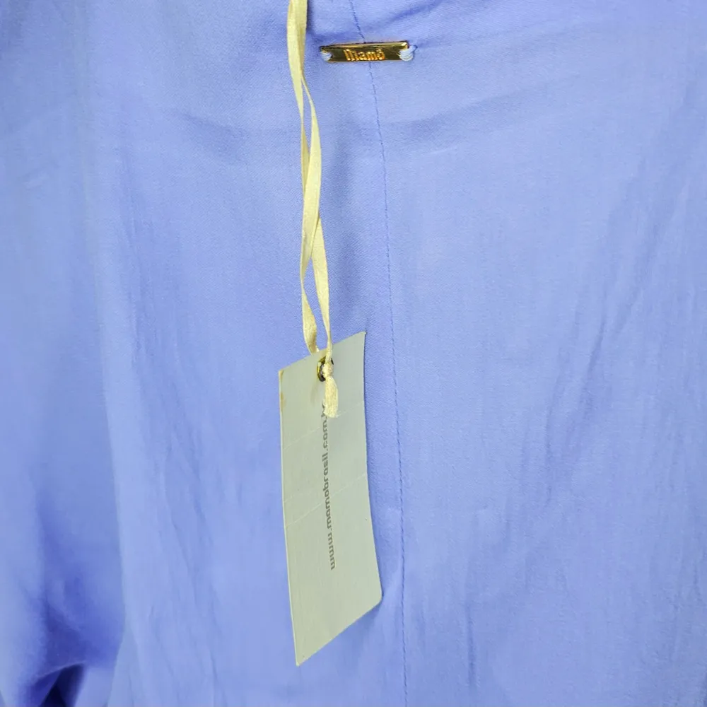 Vestido Viscose Saia Dupla Lilás M Mamô