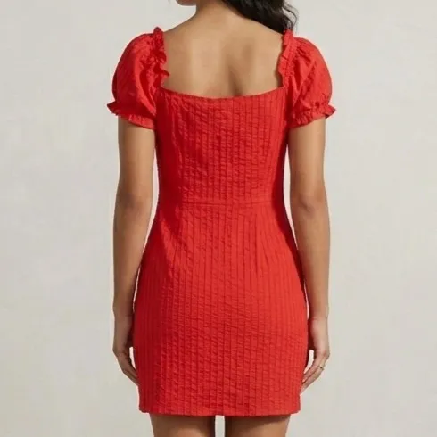Vestido Ciganinha Romântico Vermelho M Shein