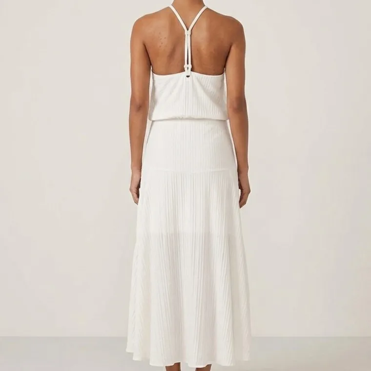 Vestido Longo Branco Luxo 40 Le Lis Blanc