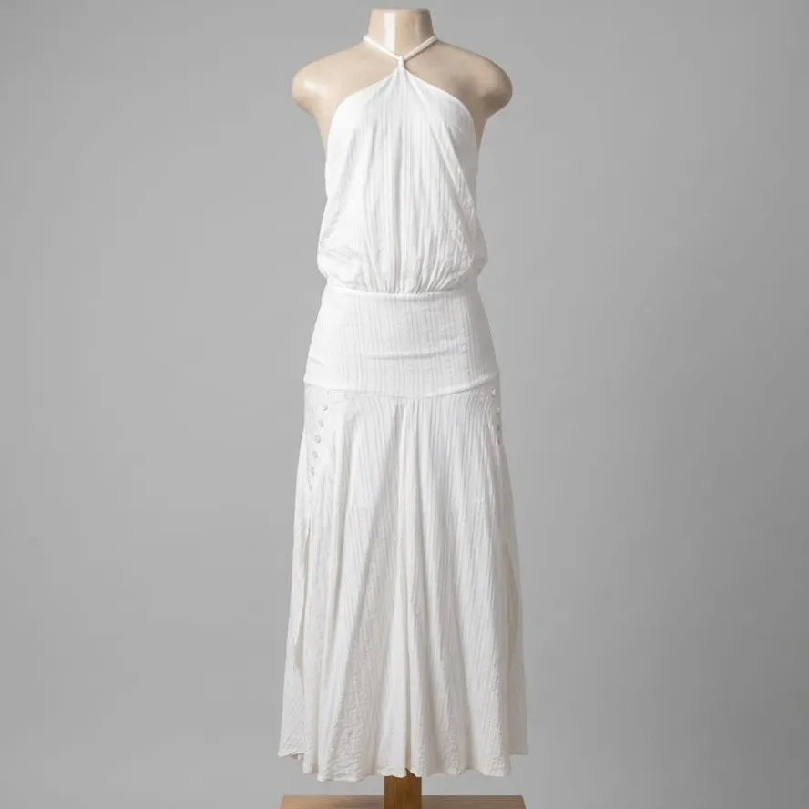 Vestido Longo Branco Luxo 40 Le Lis Blanc