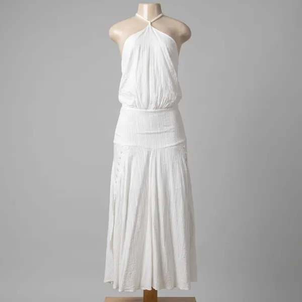 Vestido Longo Branco Luxo 40 Le Lis Blanc