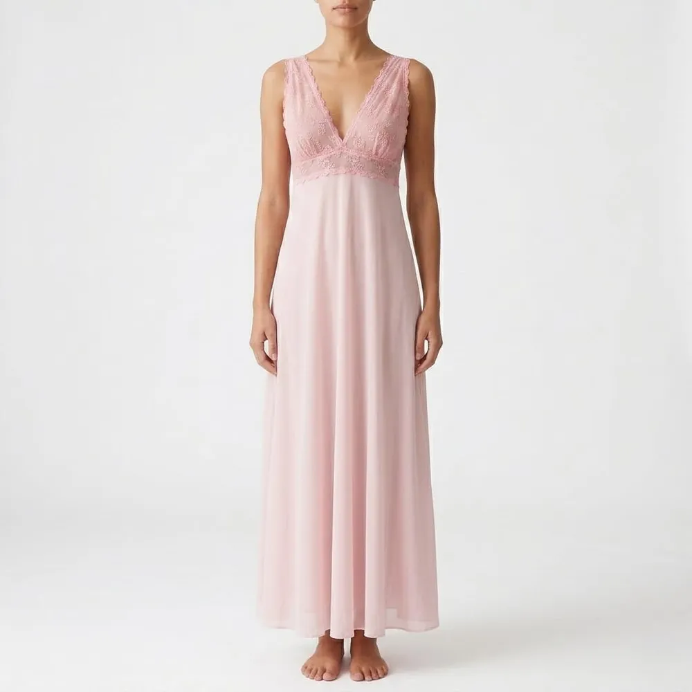 Camisola Rosa Renda Vintage CGC 42 Demillus