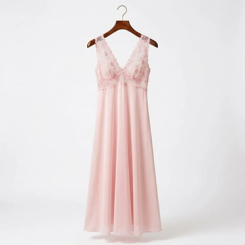 Camisola Rosa Renda Vintage CGC 42 Demillus