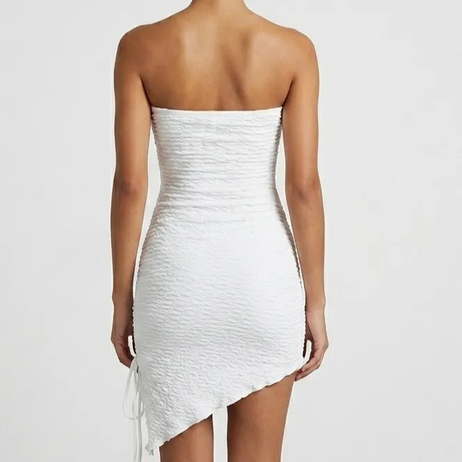 Vestido Branco Franzido M Shein