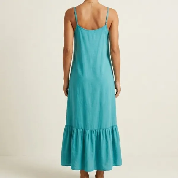 Vestido Longo Turquesa PP Amaro