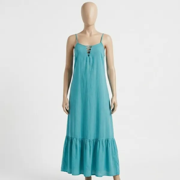 Vestido Longo Turquesa PP Amaro