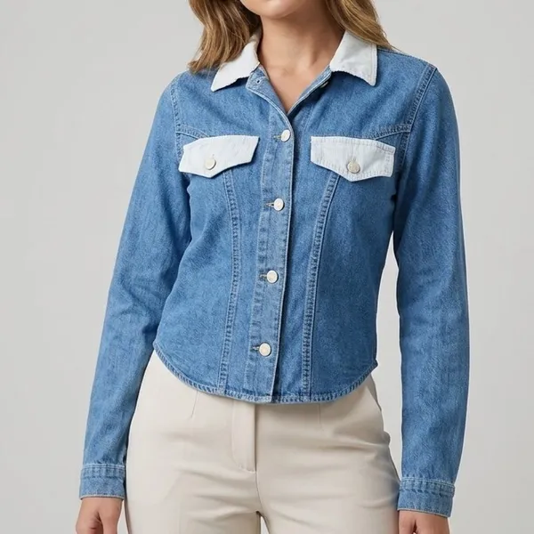 Camisa Jaqueta Jeans Vintage CGC P Tactus