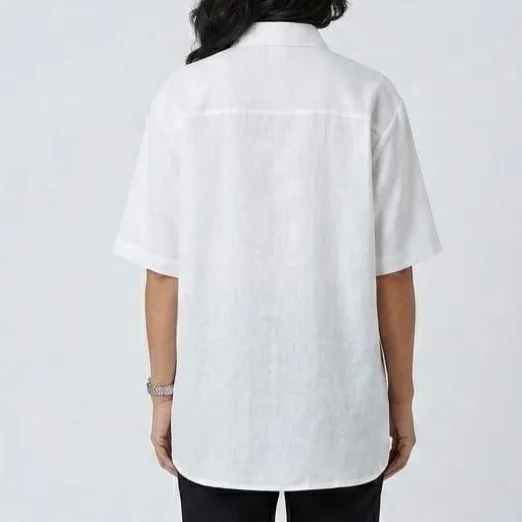 Camisa Vintage Bordada Branca G Mie