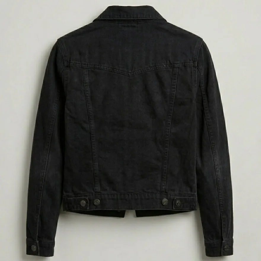 Jaqueta Jeans Feminina Preta P Prefixo