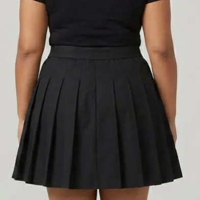 Saia Colegial Plissada Preta GG Wear Ever