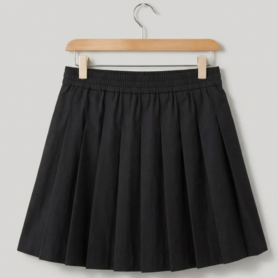 Saia Colegial Plissada Preta GG Wear Ever