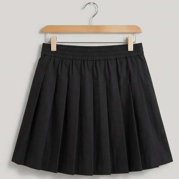 Saia Colegial Plissada Preta GG Wear Ever
