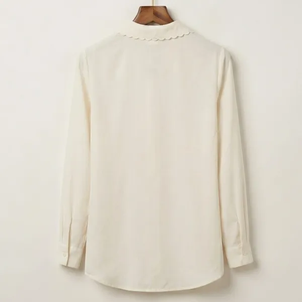 Camisa branca acetinada vintage CGC M