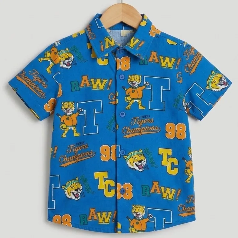 Camisa Infantil Menino Tigers 4 Pool Kids