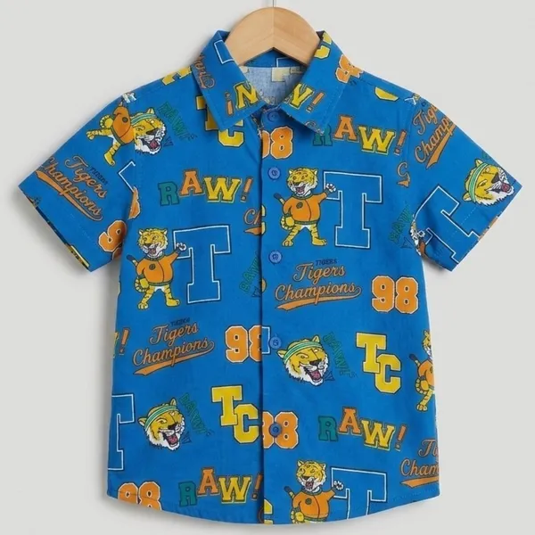 Camisa Infantil Menino Tigers 4 Pool Kids
