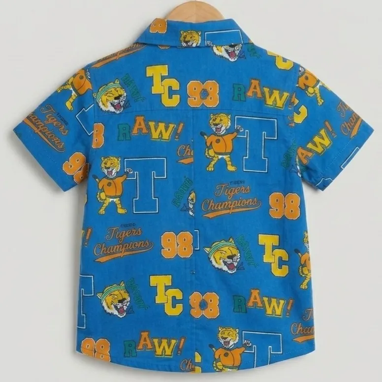 Camisa Infantil Menino Tigers 4 Pool Kids