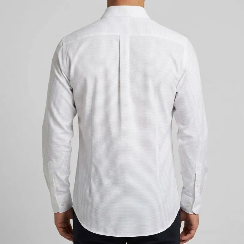 Camisa social texturizada branca g Zara man