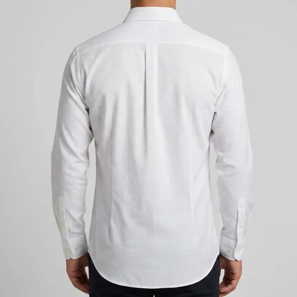 Camisa social texturizada branca g Zara man