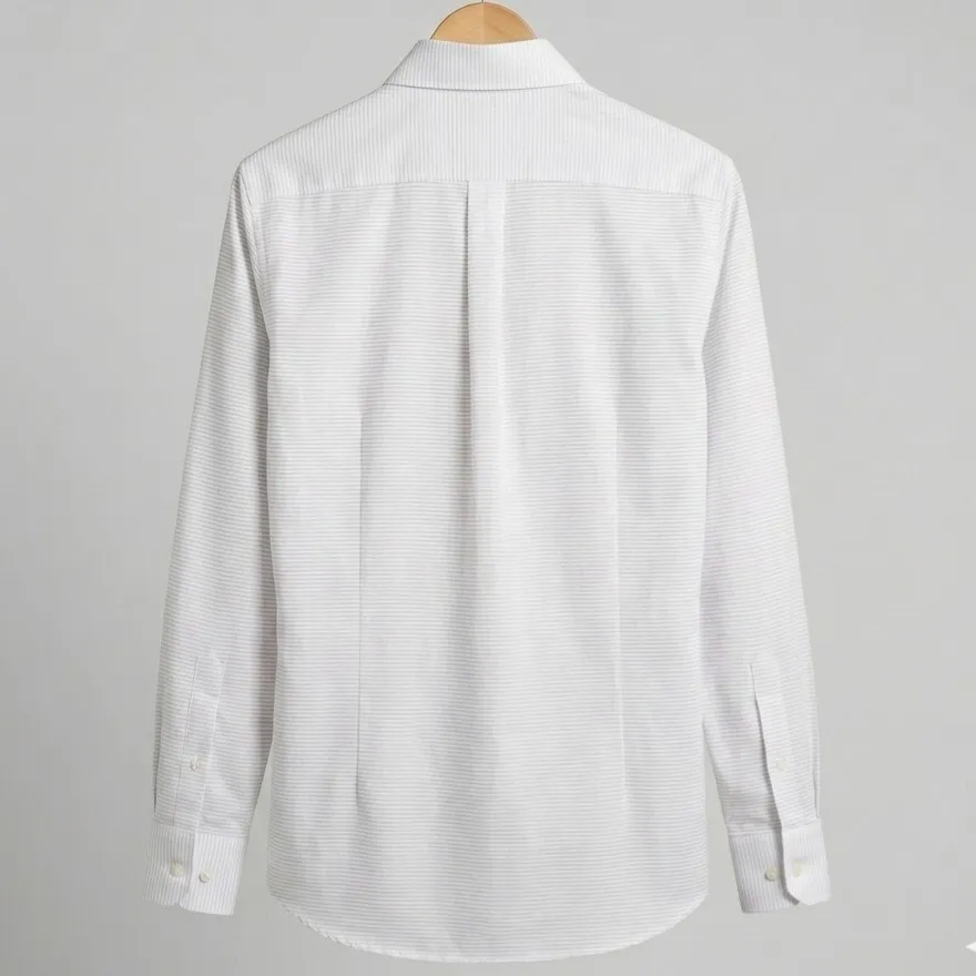 Camisa social texturizada branca g Zara man