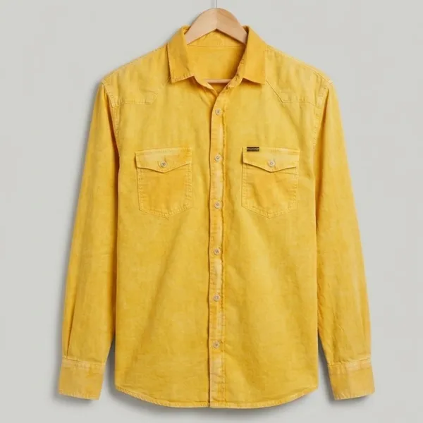 Camisa Masculina Amarela G Mr. Kitsch