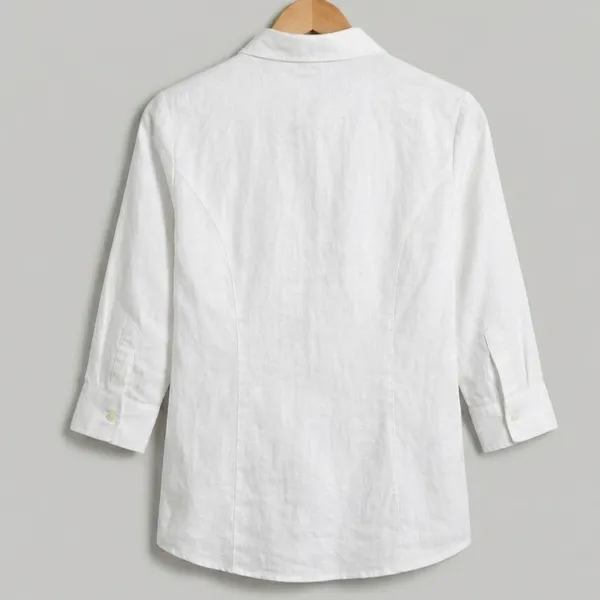 Camisa Feminina Branca Manga 3/4 44 Yessica