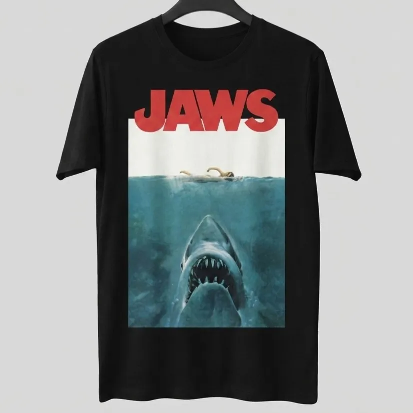 Camiseta Feminina Tubarão Jaws Preta M  C&A