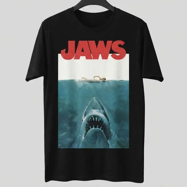 Camiseta Feminina Tubarão Jaws Preta M  C&A