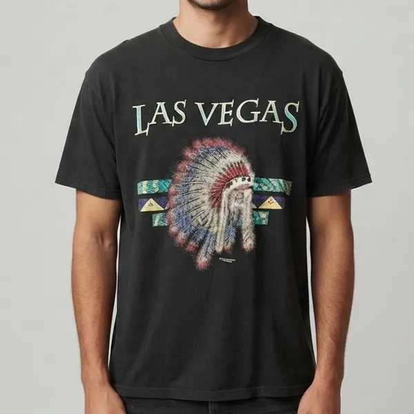 Camiseta Vintage Las Vegas GG Hanes Beefy-T
