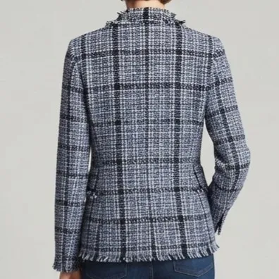 Blazer Tweed Xadrez G Miss Fashion