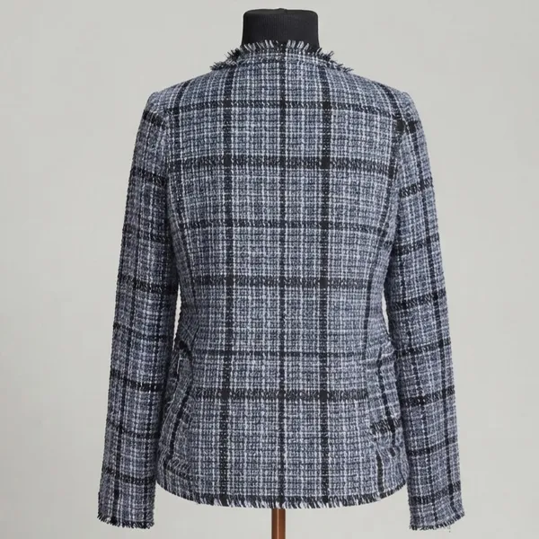 Blazer Tweed Xadrez G Miss Fashion