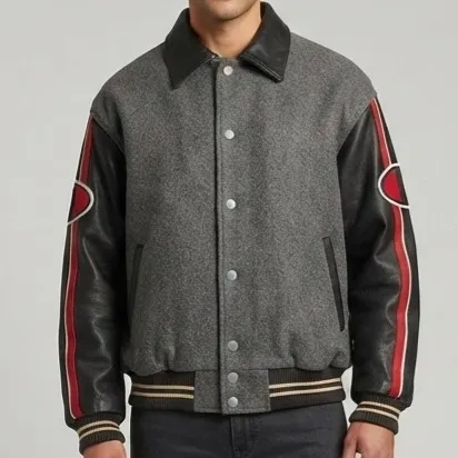 Jaqueta Vintage Varsity Couro G  K9