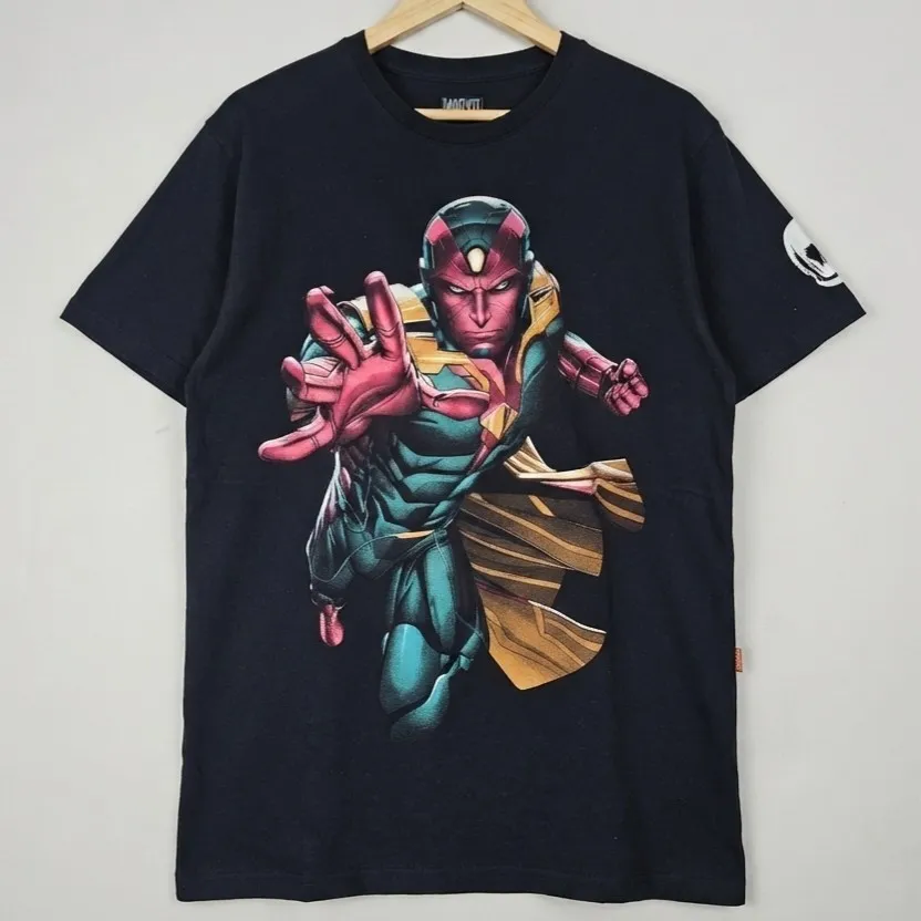 Camiseta Oficial Visão Marvel G Piticas