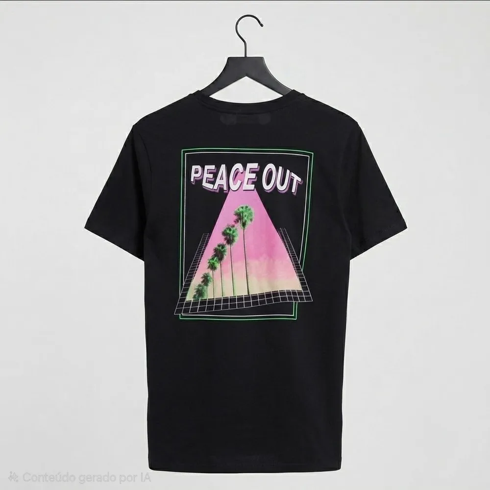 Camiseta Masculina Importada Preta M Empire