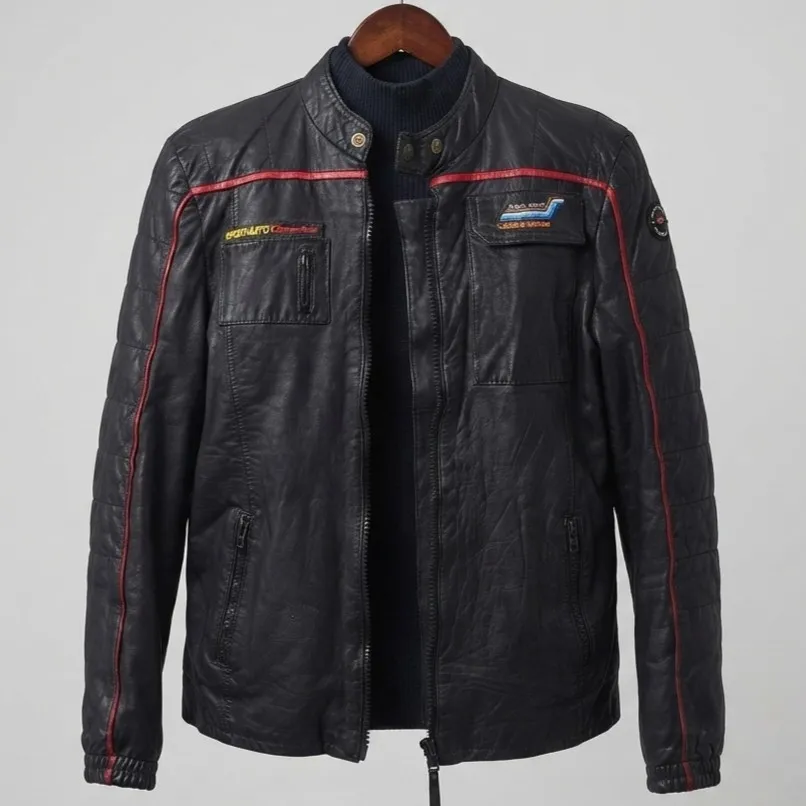Jaqueta Couro Vintage Racing M Jack Jil