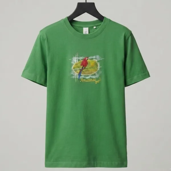Camiseta Brasil Bordada Verde P
