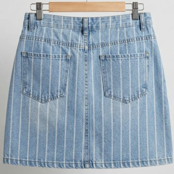 Saia Jeans Listrada Y2k 36 Marisa