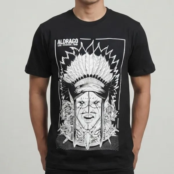 Camiseta Preta Aldrago Indígena GG