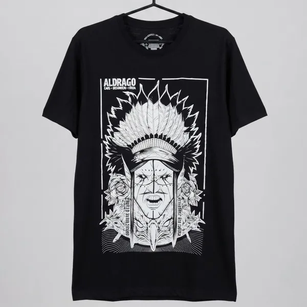 Camiseta Preta Aldrago Indígena GG
