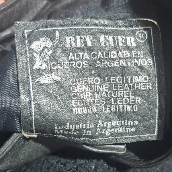 Jaqueta Masculina Couro Argentina G Rey Cuer