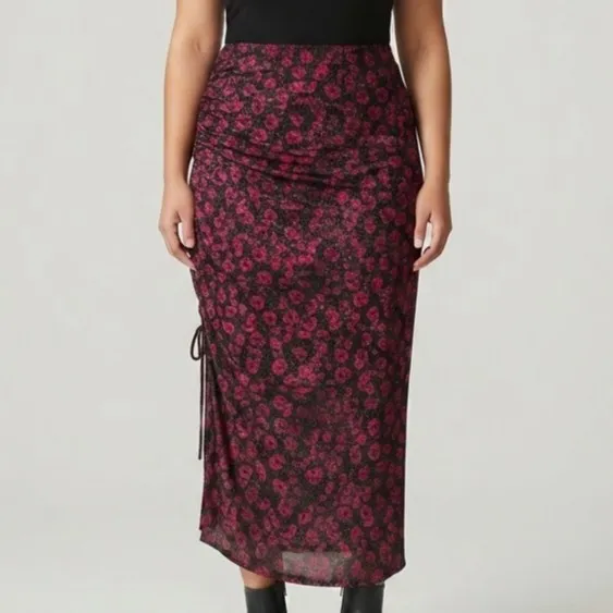 Saia Midi Tule Plus Size G2 Blossoms