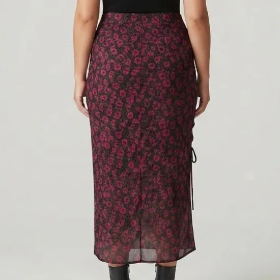 Saia Midi Tule Plus Size G2 Blossoms